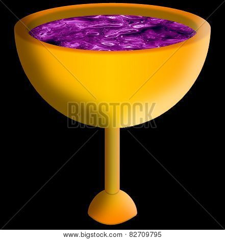 Golden Chalice With Wine