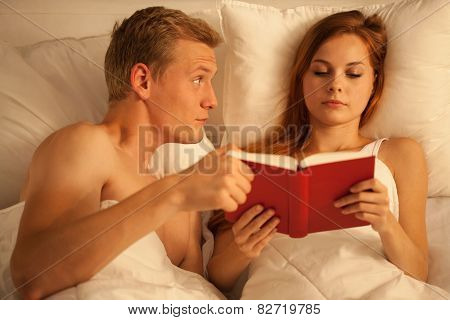 Reading Book In Bed