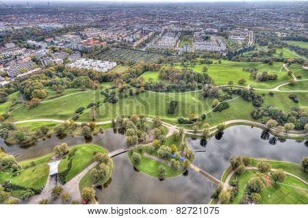 Munich Olympiapark From The Tv Tower