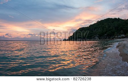 Sunsets And Sunrises At Cristal Bay, Samui, Thailand