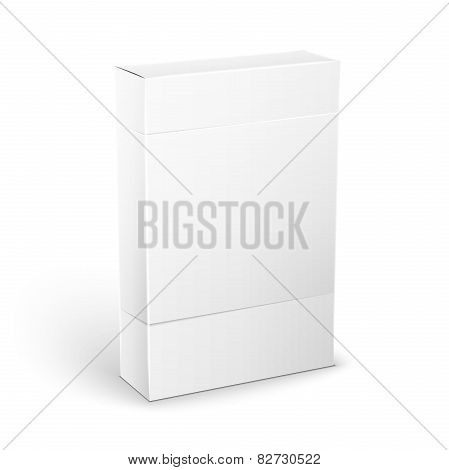 White Product Package Box Mock Up Template