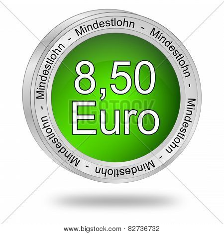 8,50 Euro minimum wage - in german