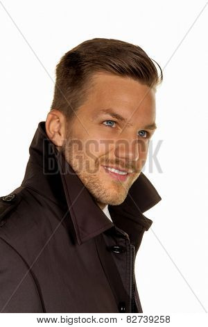 the face of a man as a portrait