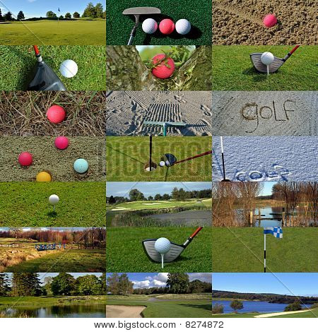 collage di golf