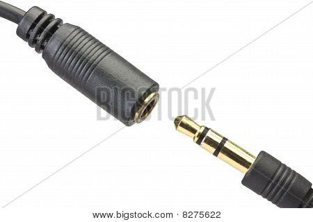 3pinový konektor s Socket izolovaných na bílém