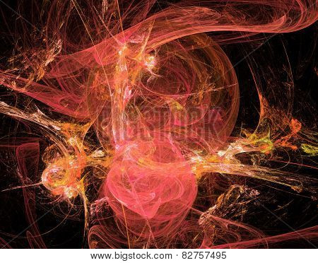 Beautiful Plasmatic Background In Pink And Yellow