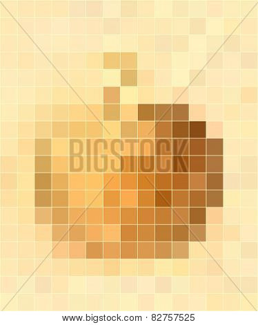 Yellow Apple Mosaic Background