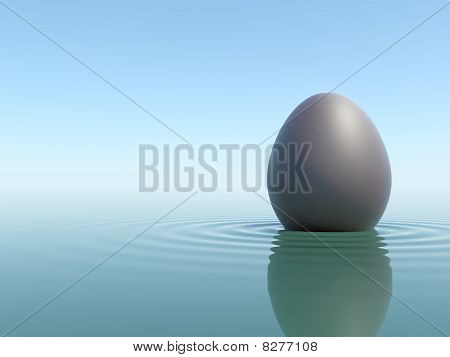Oeuf sur l'eau