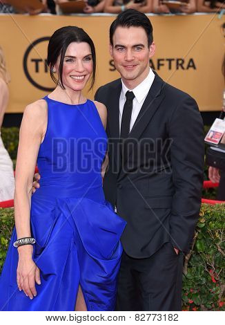 LOS ANGELES - JAN 25:  Julianna Margulies & Keith Lieberthal arrives to the 21st Annual Screen Actors Guild Awards  on January 25, 2015 in Los Angeles, CA                