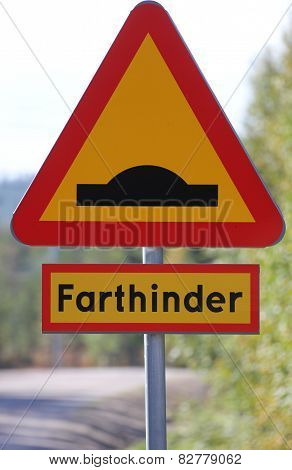 Swedish Speed Bump Sign