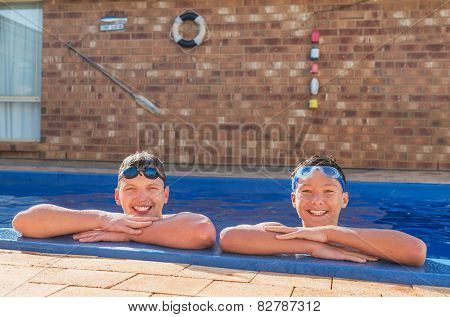 Two Young Swimmers