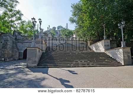 Stairs On Mount Mithridates In Kerch