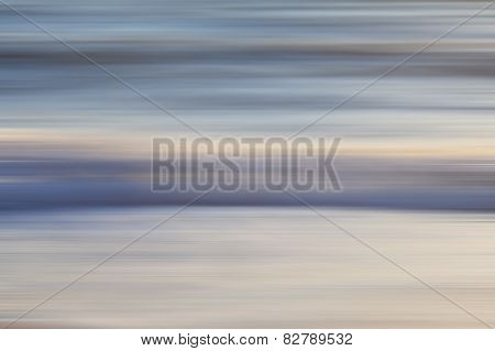 Abstract ocean seascape with blurred motion