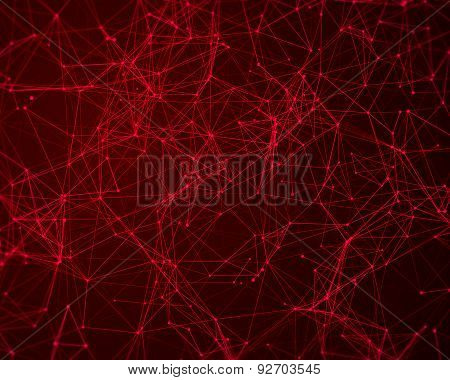 Background With Cybernetic Particles