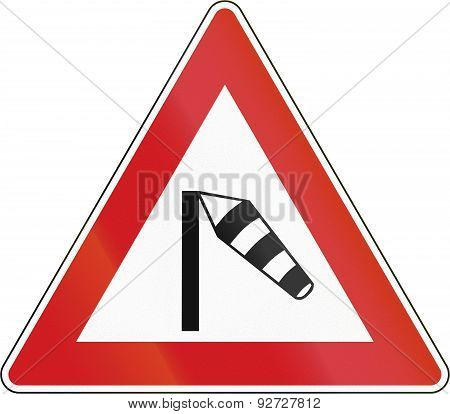 Cross Wind From The Left In The Czech Republic
