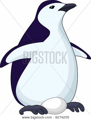 Pinguim com ovo