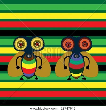 two flies Rastaman