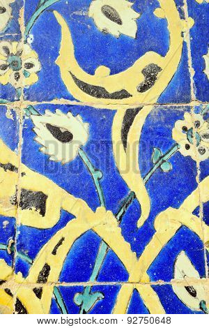 Vintage Islamic Tiles in Imam(Shah) Mosque, Naqsh-e Jahan Square