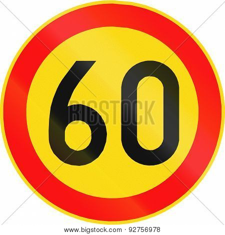 Speed Limit 60 In Finland