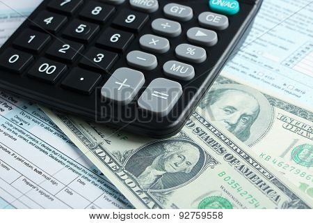 Tax Form Financial Concept