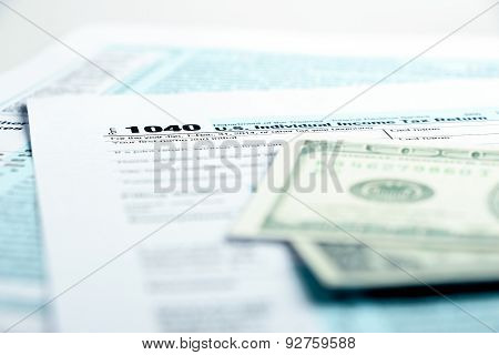 Tax Form Financial Concept