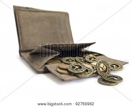 Scattering Of Coins From Her Purse