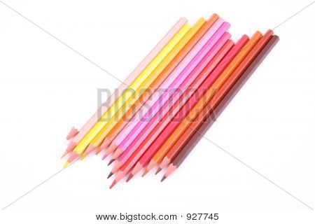ดินสอสีมีสีสันสวยงาม