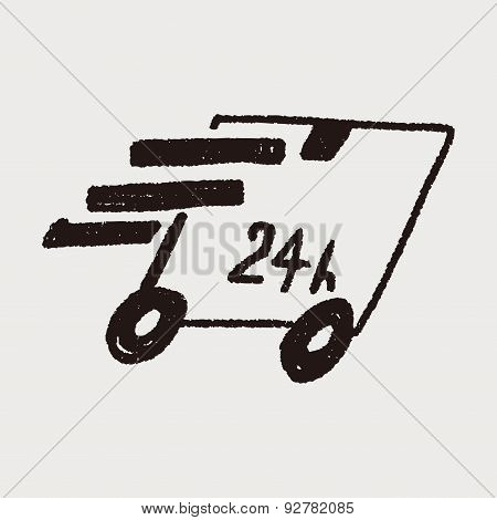 24Hr Delivery Doodle