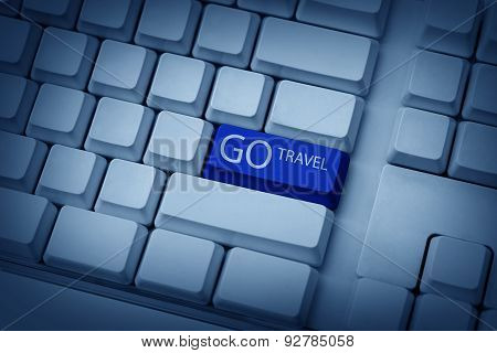 Go Travel Typing On Keyboard