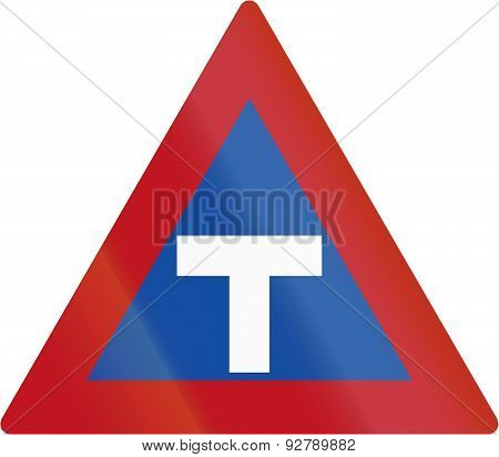 T-intersection In Botswana - Old Design
