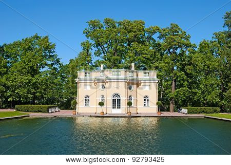 Tsarskoye Selo (Pushkin), Saint-Petersburg, Russia. The Upper Bathhouse Pavilion