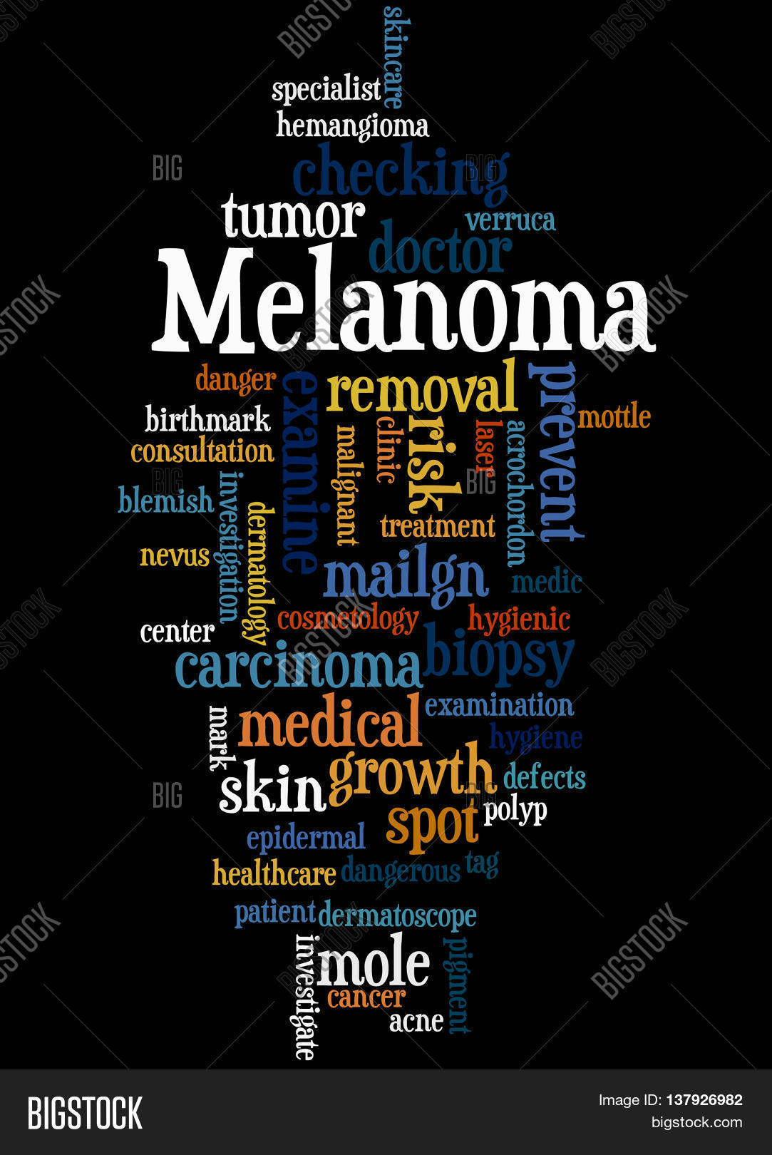 Melanoma, Word Cloud Image & Photo (Free Trial) Bigstock