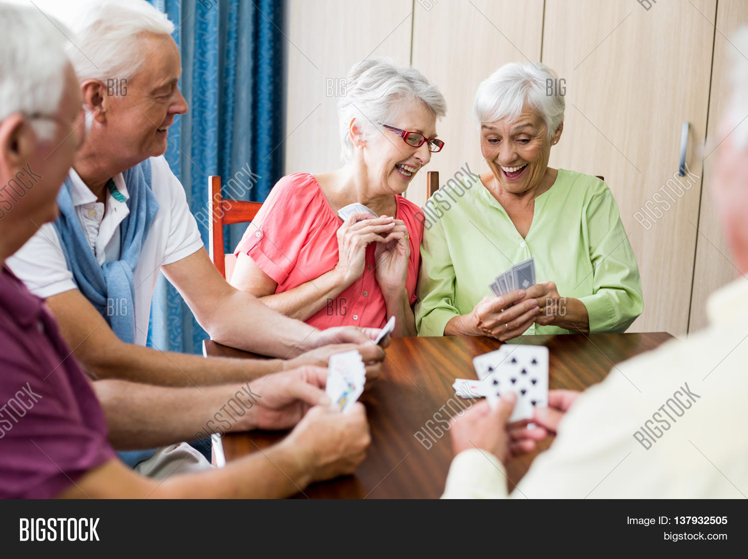 Seniors Playing Cards Image & Photo (Free Trial) Bigstock