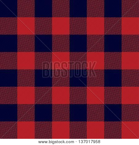 Lumberjack Plaid Seamless Pattern Vector Illustration Pattern