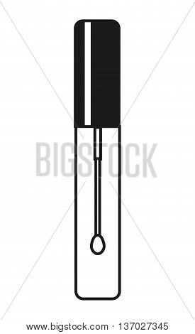 maskara makeup product isolated icon design, vector illustration  graphic