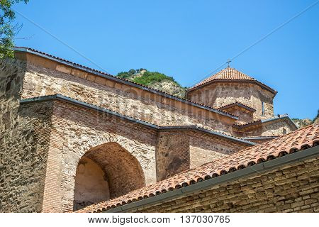 ancient mountain monastery in Georgia - Shiogvime. It was found by one of the 12 assirian monk - Shio who came to Georgia in 6 century AD.