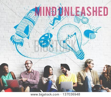 Mind Unleashed Ideas Creativity Imagination Concept