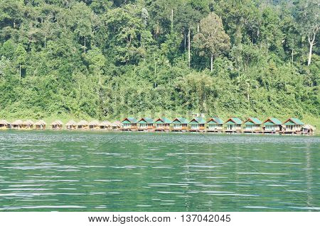 raft for resting with the nature and water