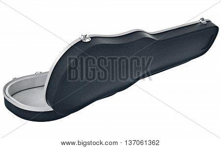 Case viola modern plastic black. 3D graphic