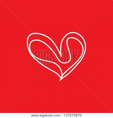 drawn hearts with hand this love fof