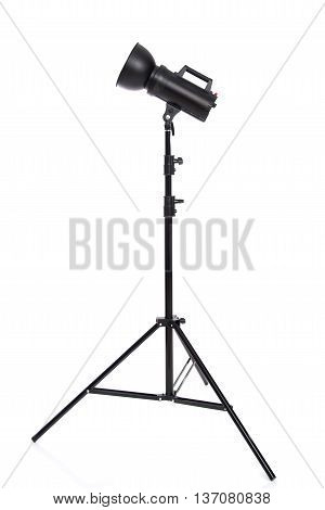 Studio lighting isolated on the white background