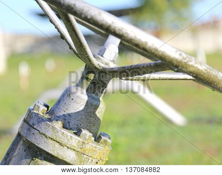 Gate Valve In The Plant Irrigation Of Cultivated Fields