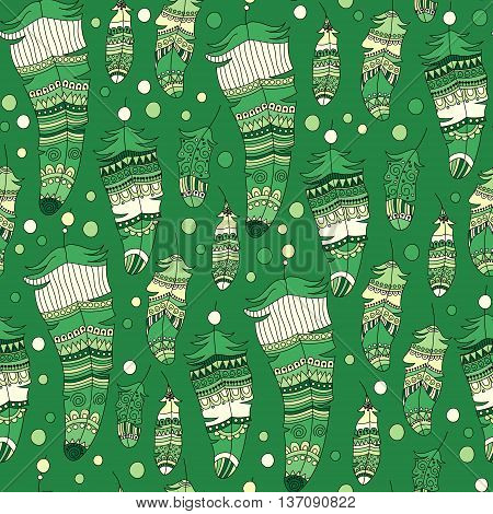 Seamless Pattern With Feather