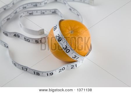 Oranje en liniaal
