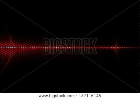 red metallic mesh and lihgt energy digital background texture