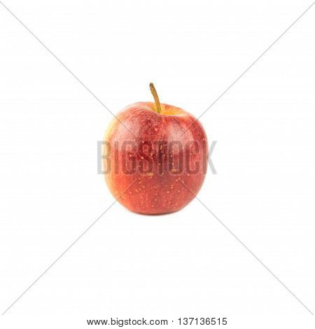 Red yellow apple isolsted on white background