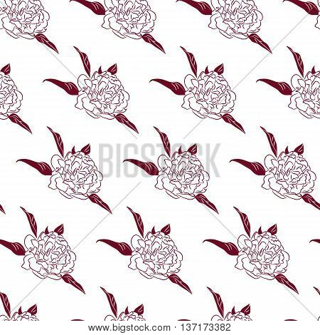 Elegant seamless pattern with flowers. Vector illustration for printing textile web site; design packaging.