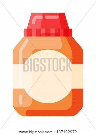 House hold bottle template and container bottle pack design bottle template. Bottle template plastic package. Blank package container dummy bottle template flat vector illustration.
