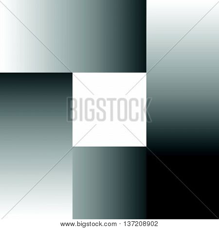 Overlapping Rectangles Seamless Pattern. Lamella, Mosaic Greyscale Monochrome Pattern