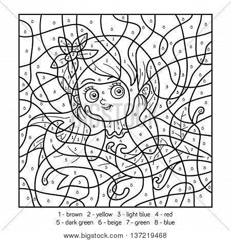 Color By Number, Fairy Girl